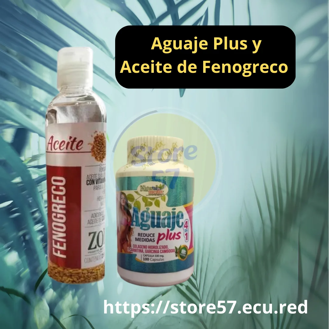 Combo del Aguaje Plus y el Aceite de Fenogreco Zoi