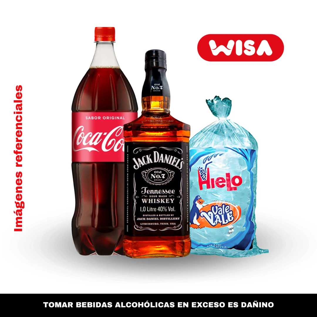 Combo Jack Daniels 750 ML + Coca cola 1.5 L
