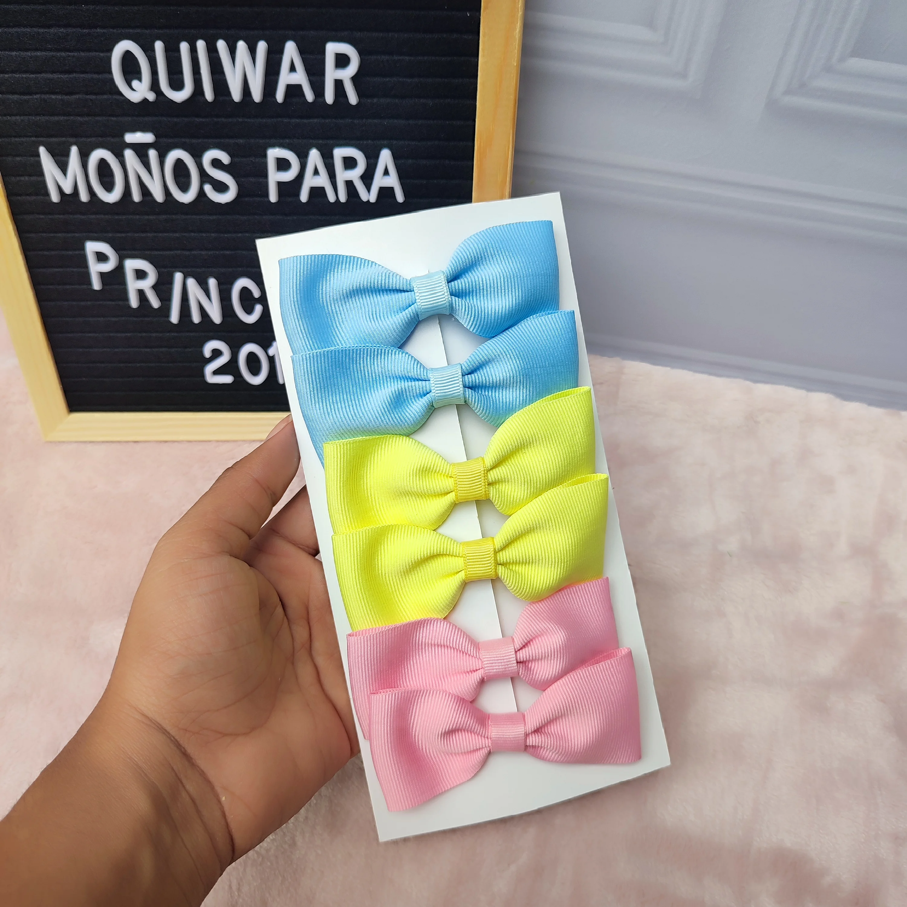 Set Sofia x 6 Und (Amarillo, Azul y Rosado)