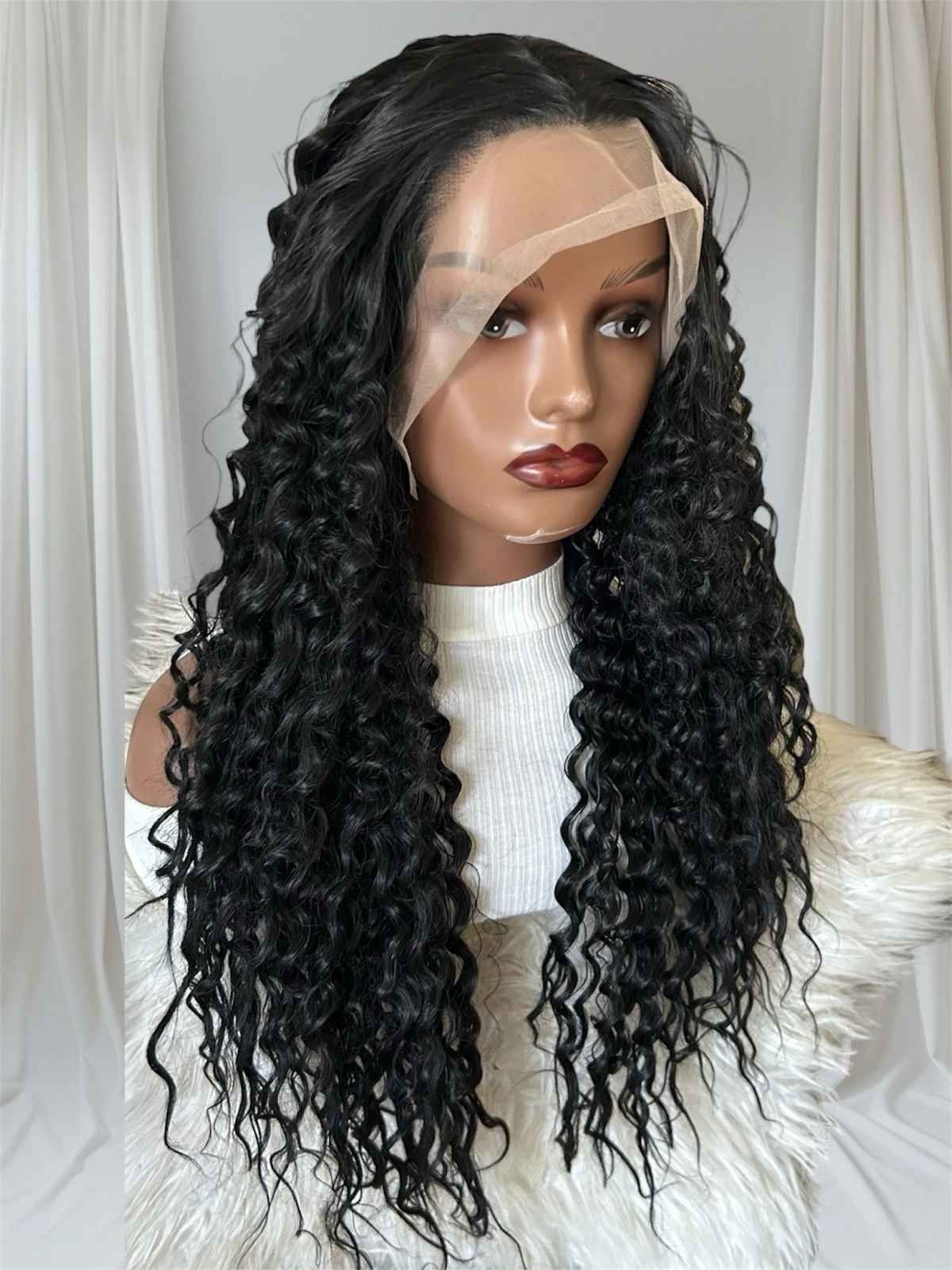 Peluca Rizada de 30" frontal lace 13x4 2