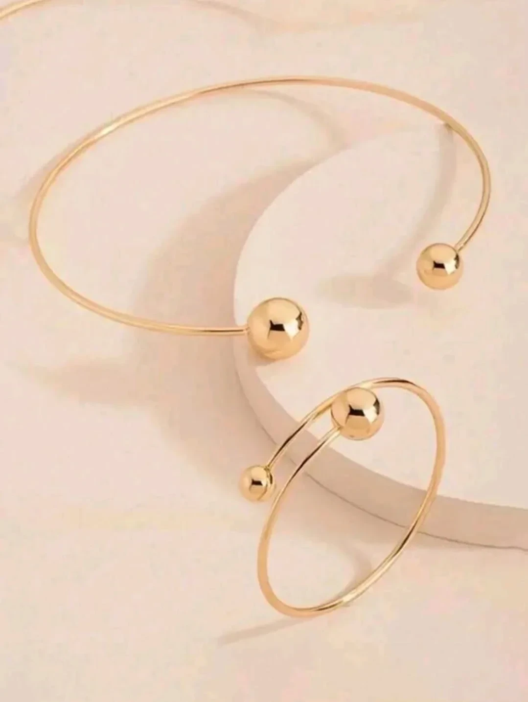 Elegante set color oro en hierro  2