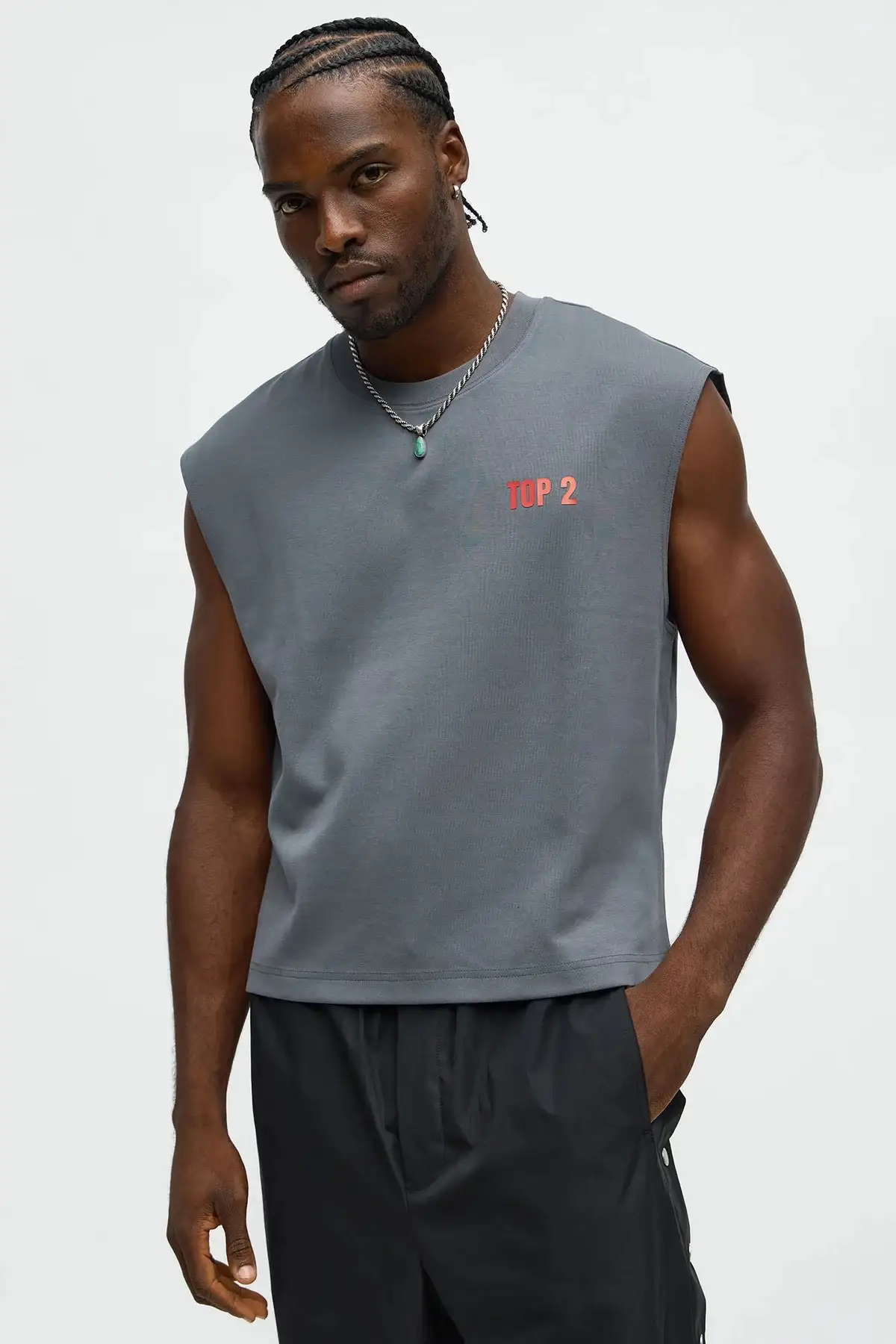 Cropped Muscle Tee - Size M y L