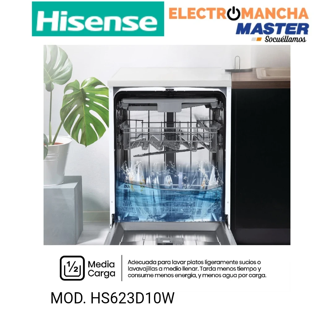 LAVAVAJILLAS HISENSE HS623D10W 3 BANDEJA BLANCO D 7