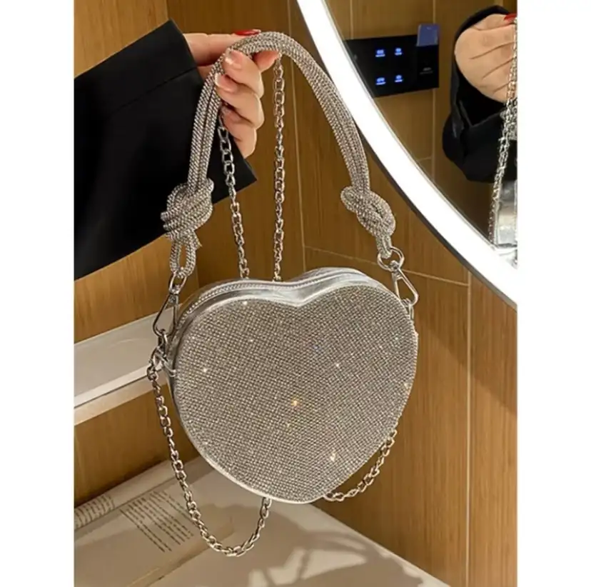 Bolsa De Mão Coração