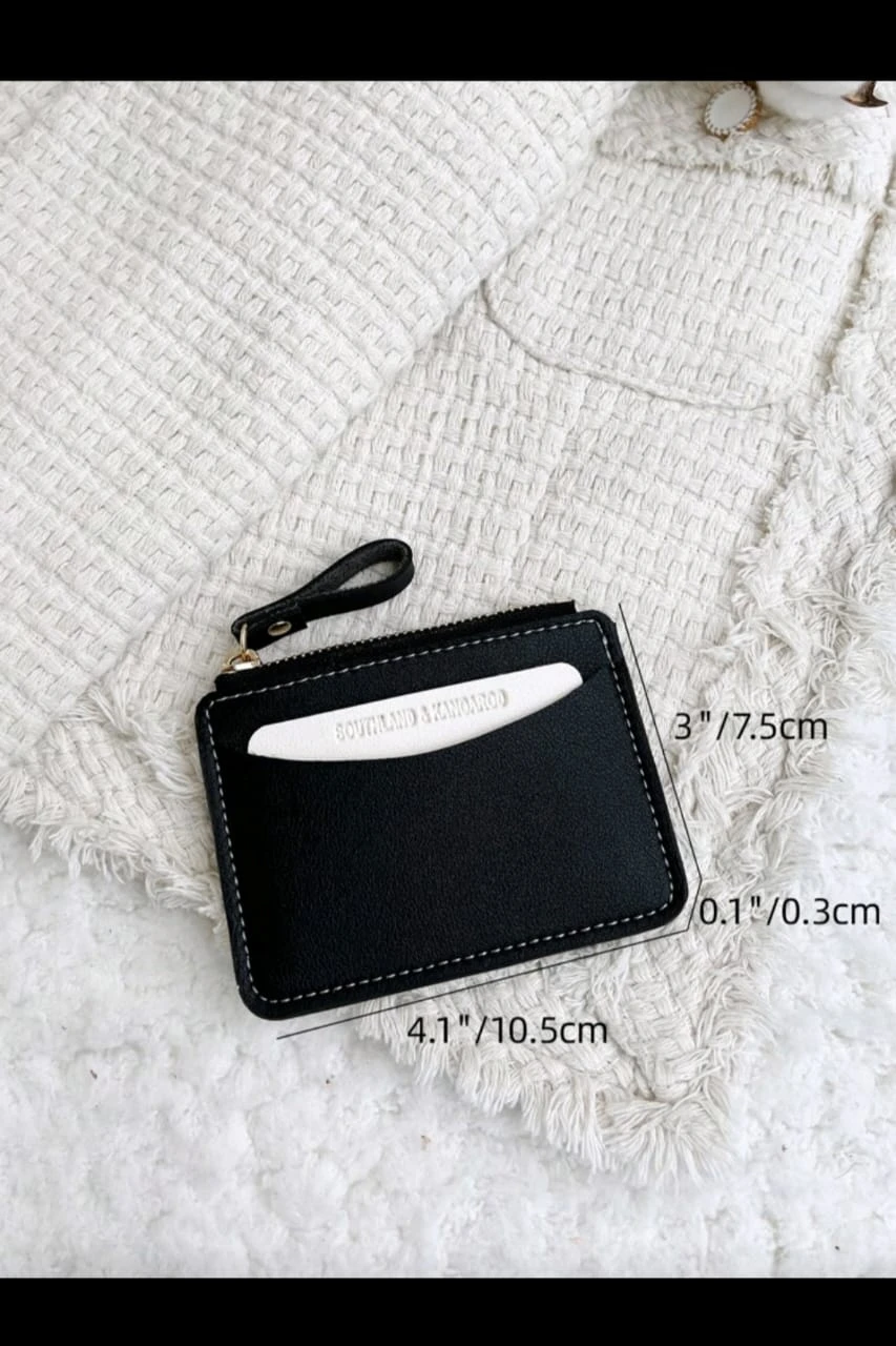 Monedero Tarjetero Southland Ultra-Slim– Diseño Minimalista en Poliuretano con Cierre Dorado. 4