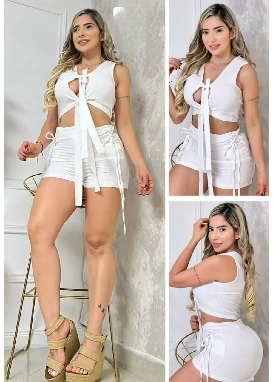 💫 Lindo Conjunto en Shorts y Croptop✨