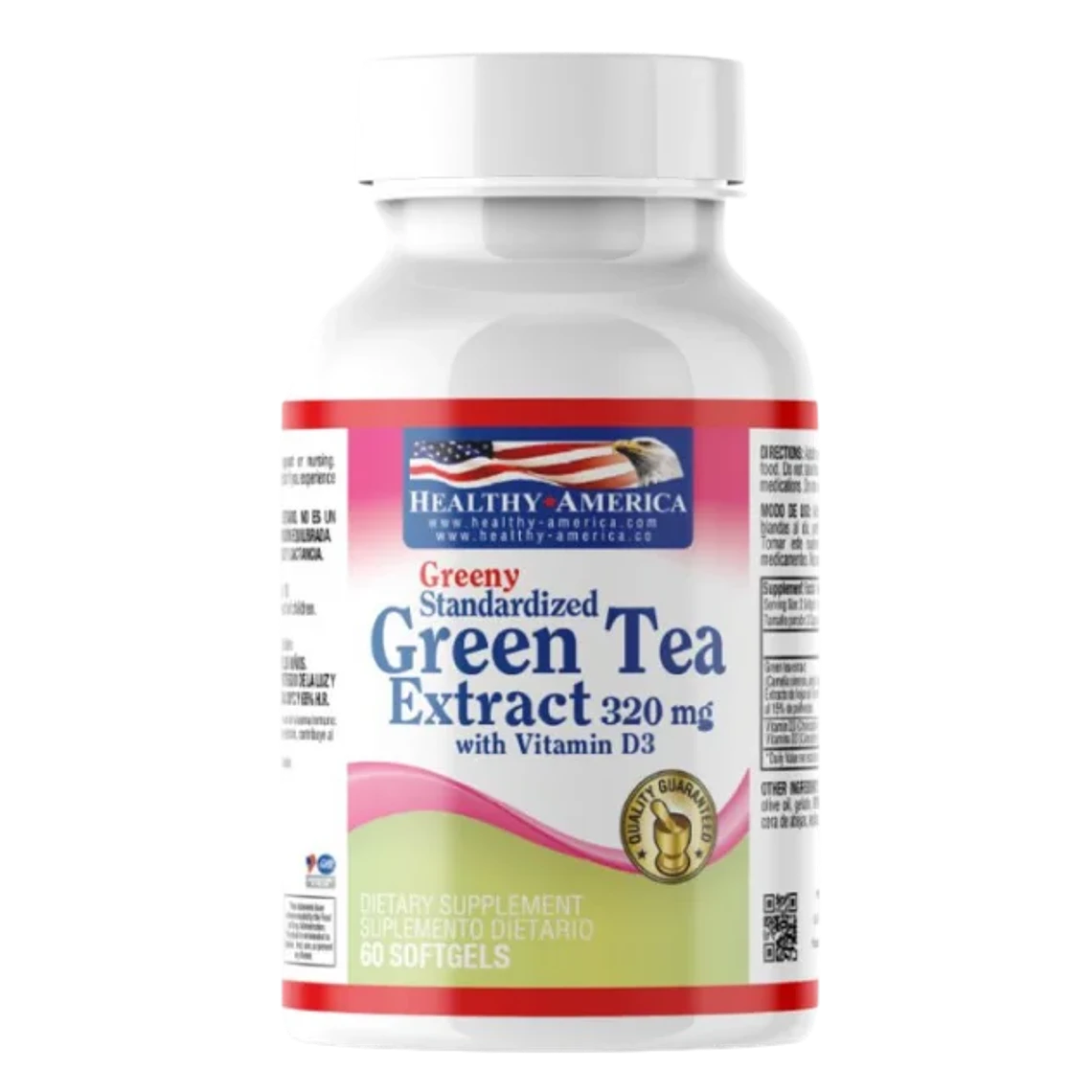 Té Verde Healthy América ( Green Tea ) x 60 Softgels 
