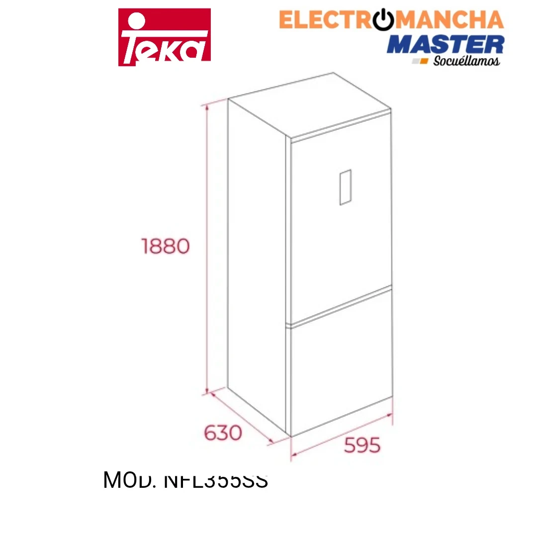 FRIGO COMBI TEKA NFL355SS INOX 1,88*60 E 5