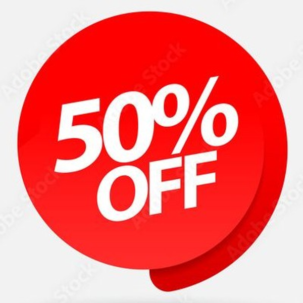 50% de descuento