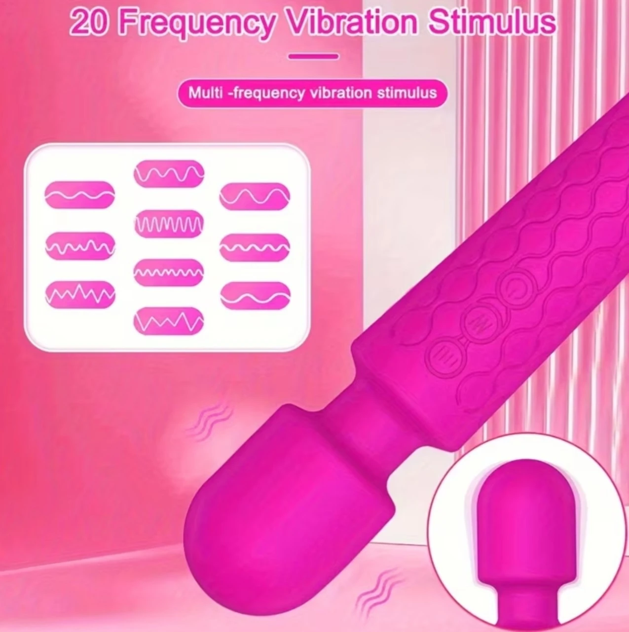 Vibrador varita mágica  6