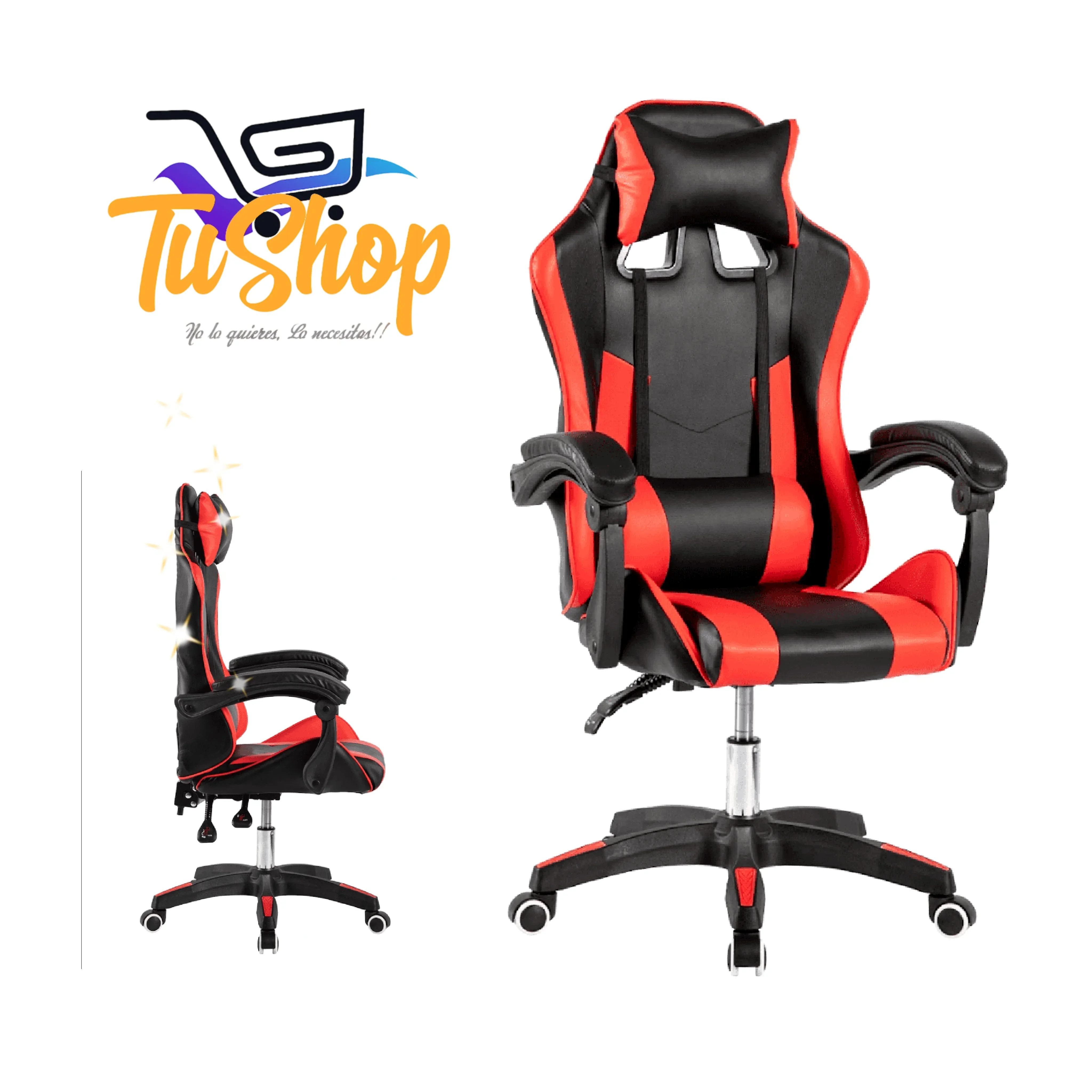 Silla Gamer Ergonómica Stark Roja