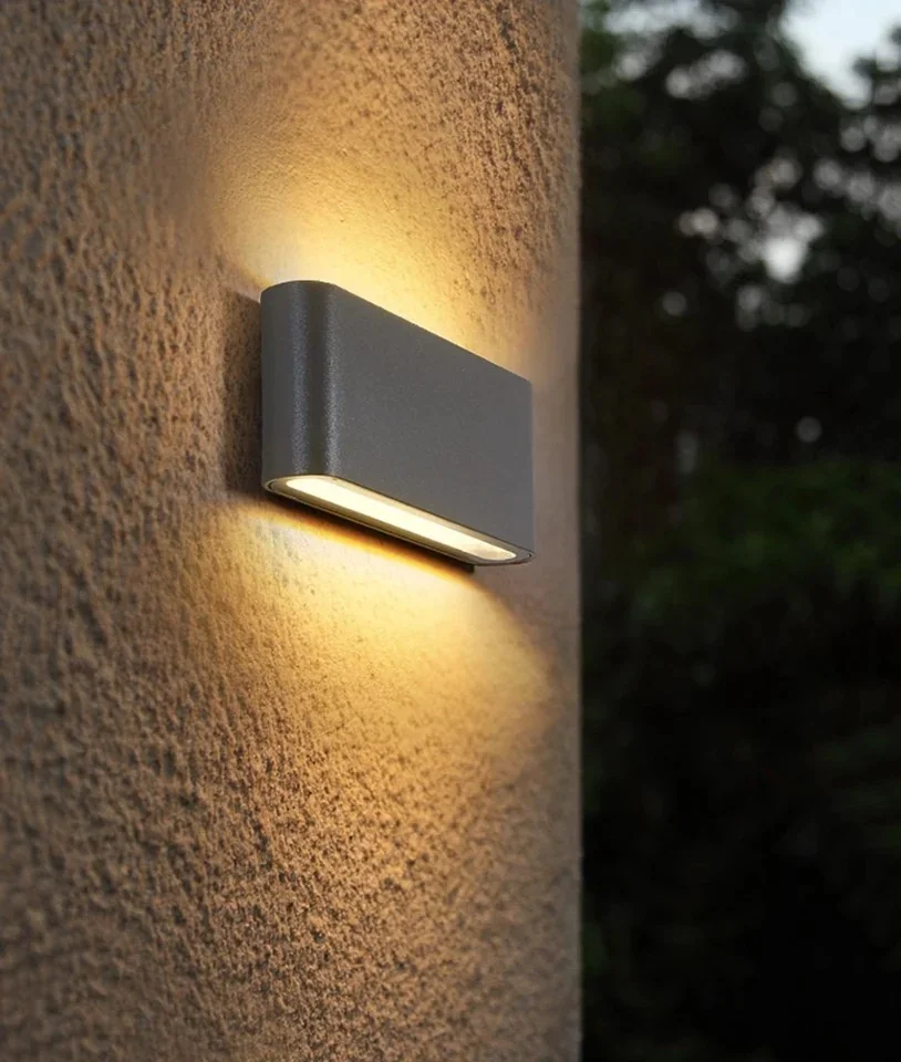 APLIQUE PARED NEGRO 6W LUZ CALIDA/3500K 3