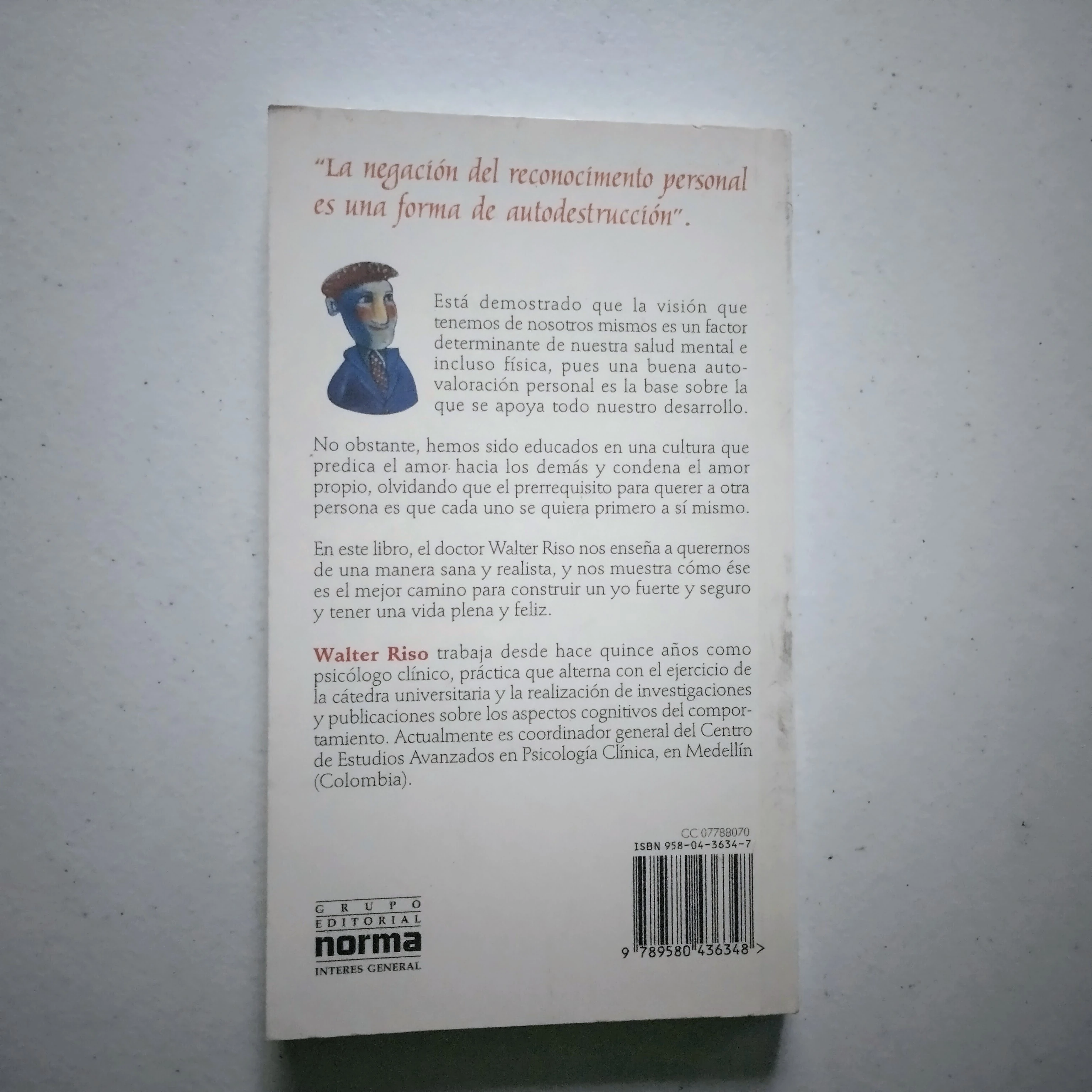 Aprendiendo a quererse a si mismo, Walter Riso, usado 2