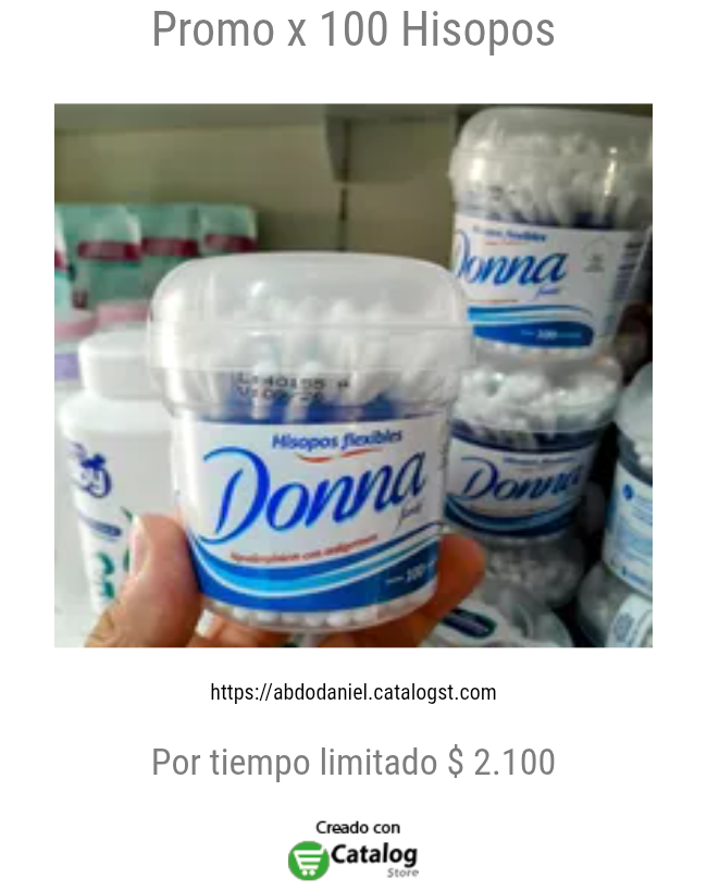 Promo x 100 Hisopos 