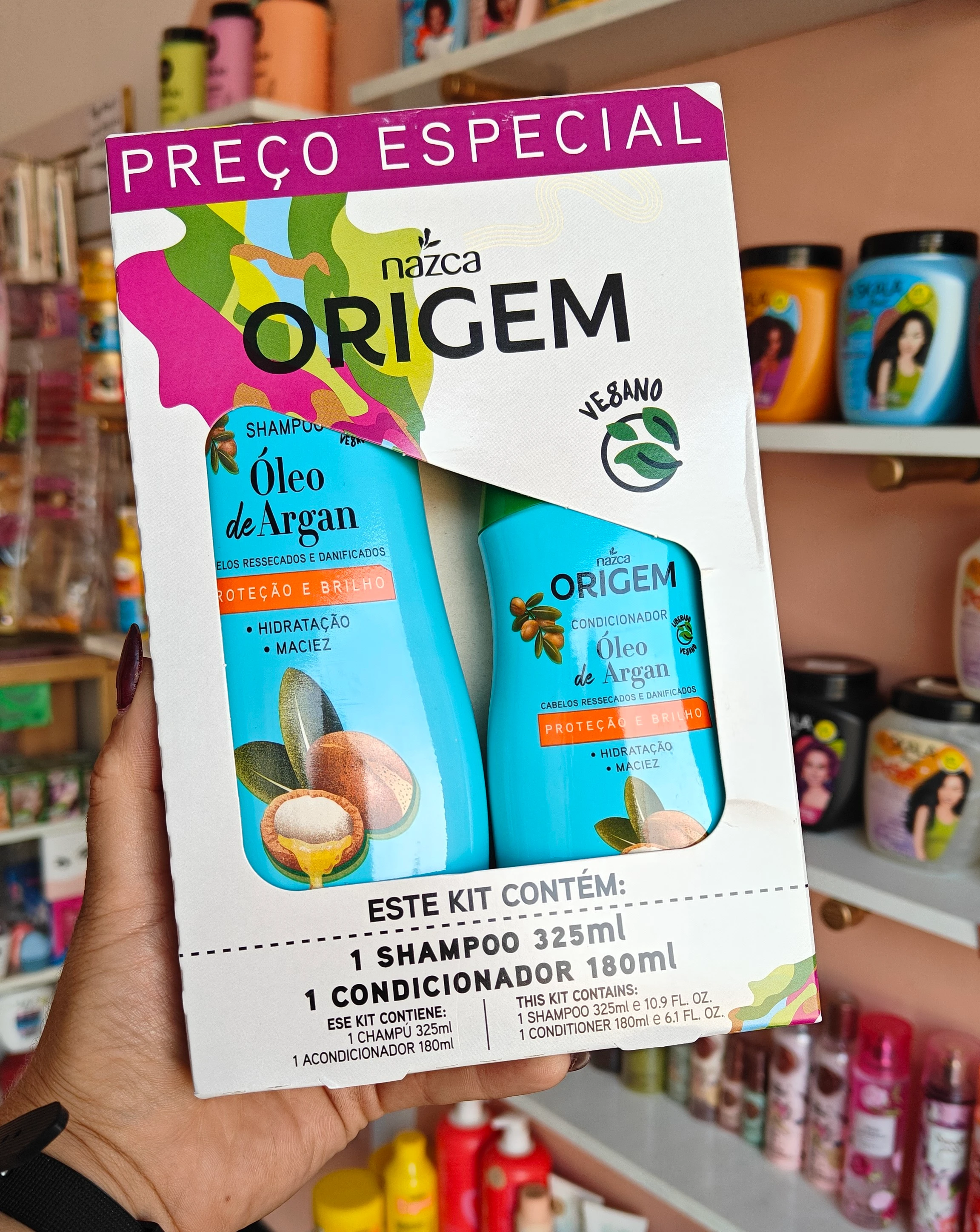 Kit de champú y acondicionador óleo de argán