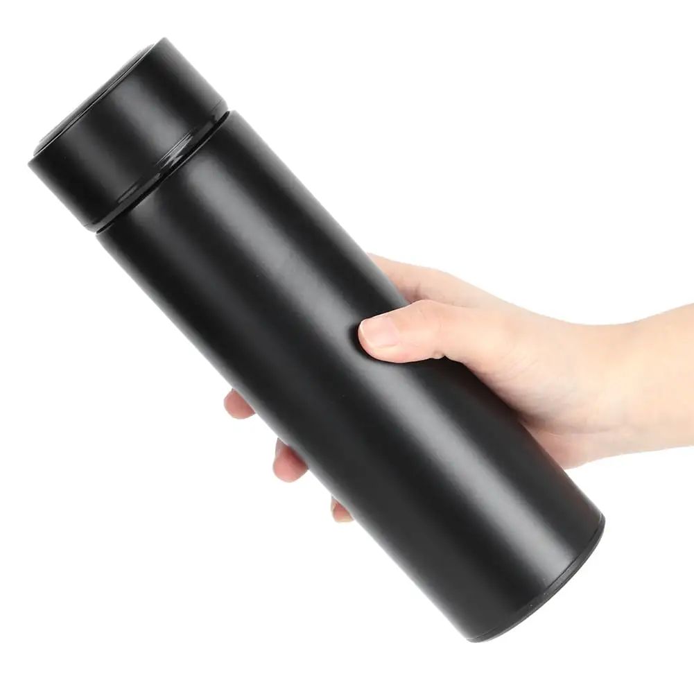 Termo Digital Inteligente Acero Inoxidable 500 Ml - Negro