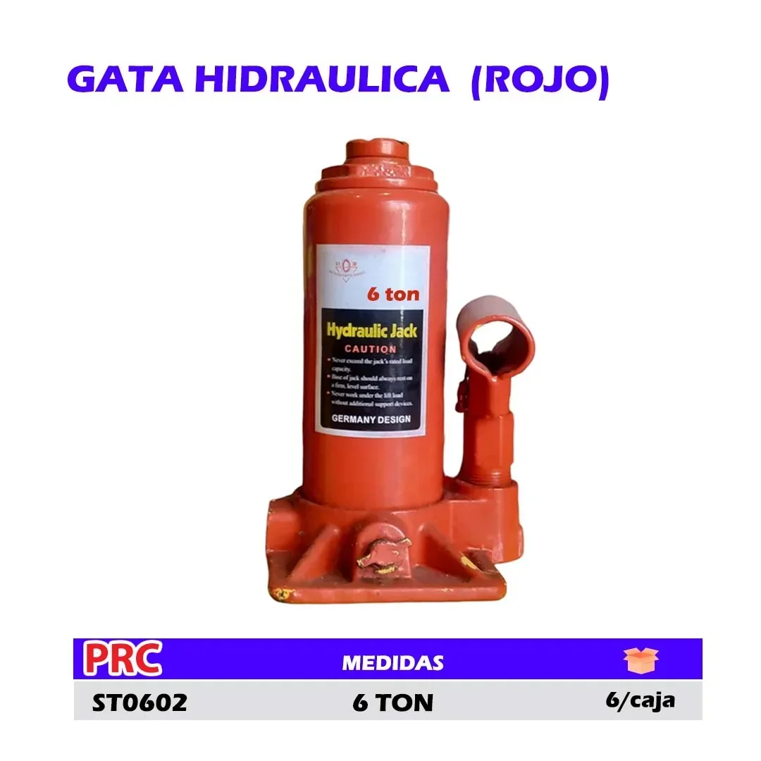 GATA HIDRAULICA (ROJO) Diamante HJ06T 6 TON