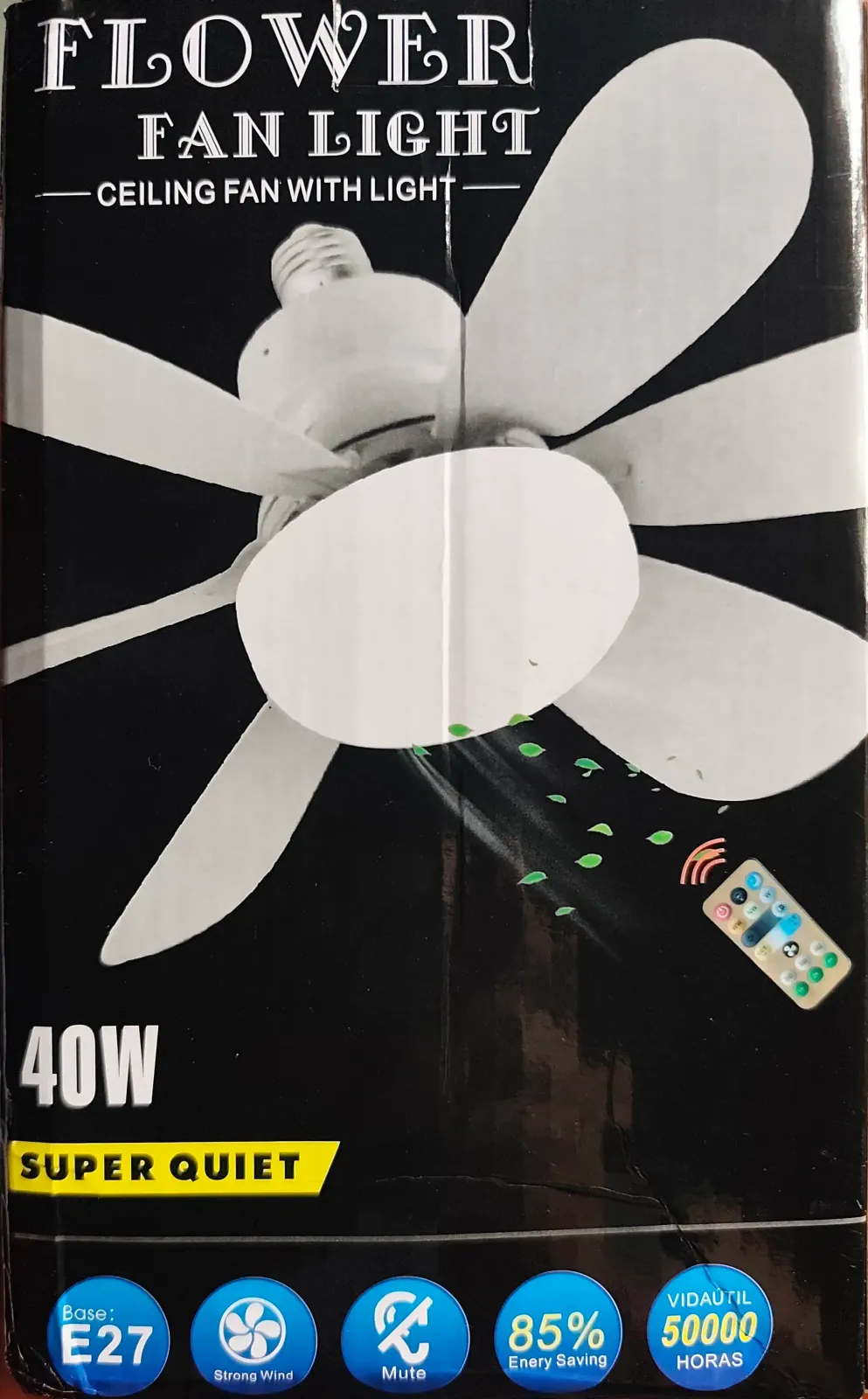 VENTILADORES LED  DE TECHO ATENUABLE CON CONTROL REMOTO 2