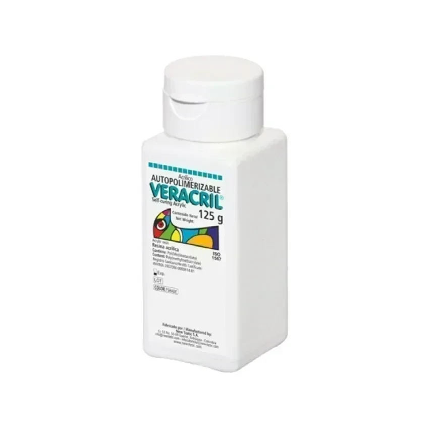 RESINA DE AUTOCURADO P/ CORONAS Y PUENTES - VERACRIL x 125 G.