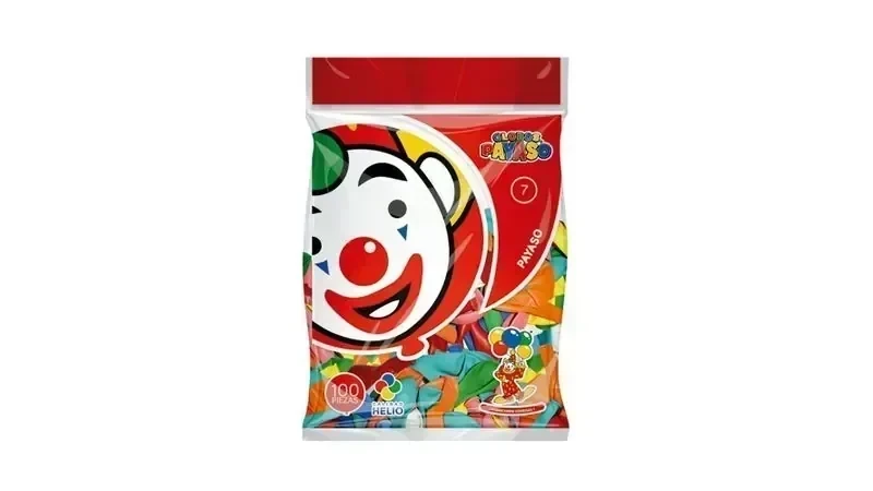 Globo de colores c/100 #7 payaso 2