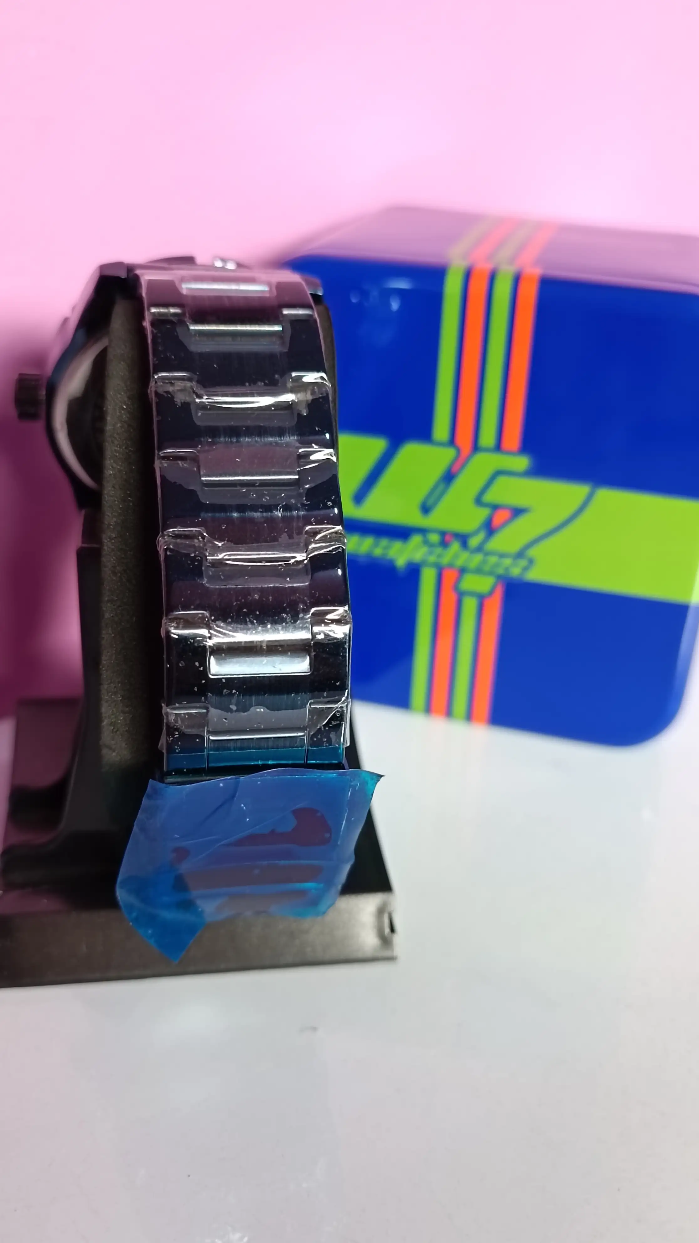 RELOJ HOMBRE ACERO AZUL 2