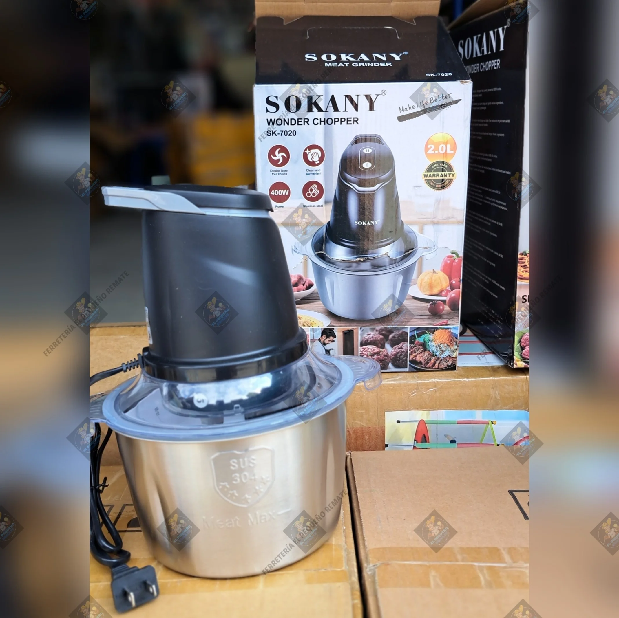 PROCESADOR ELÉCTRICO DE 2L SOKANY
