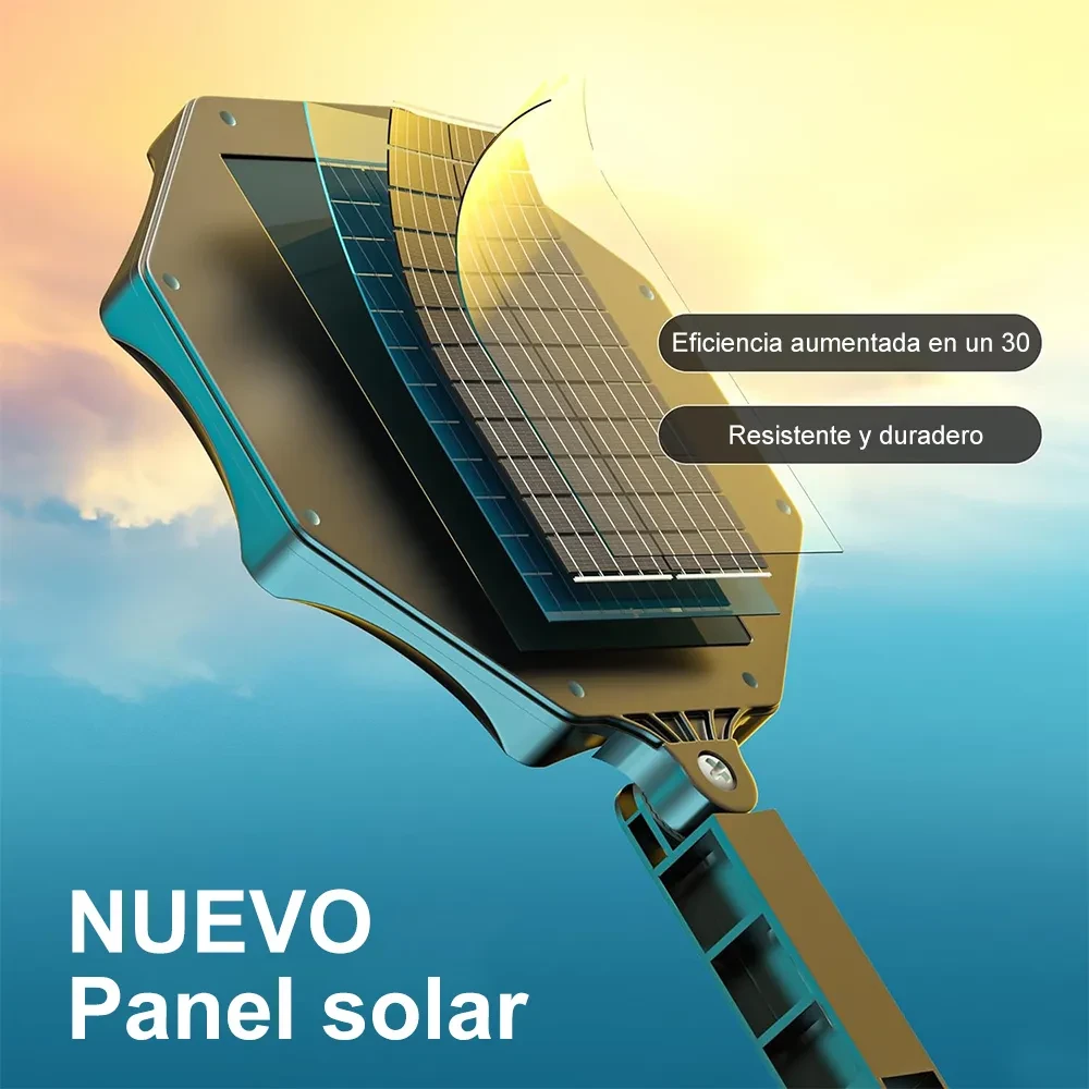 Lámpara Solar tipo Suburbana Sensor De Luz 5