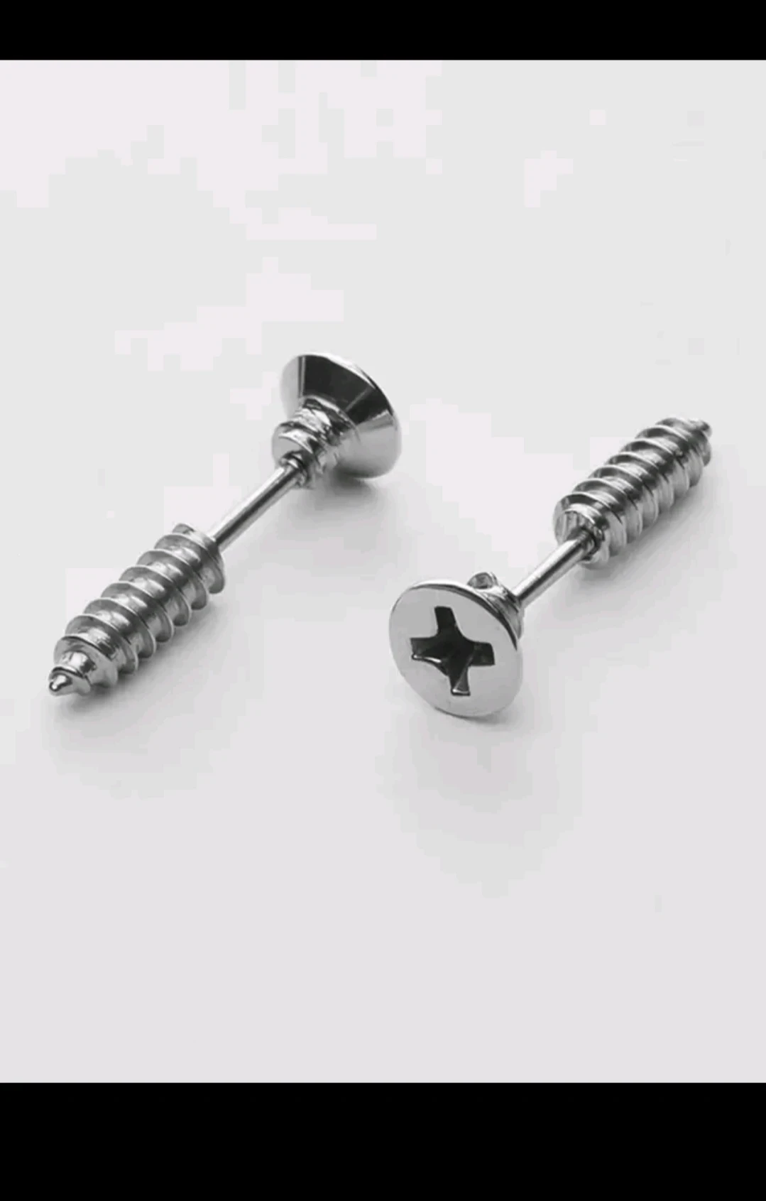 Aretes unisex/ Diseño de tornillo 2