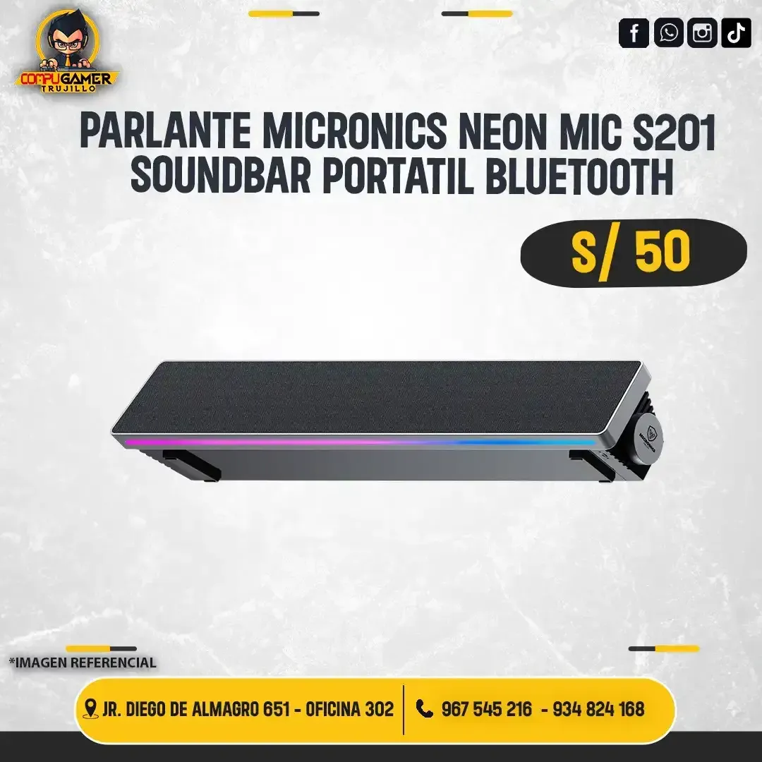 PARLANTE MICRONICS BEIN MIC S201 BLUETOOTH 