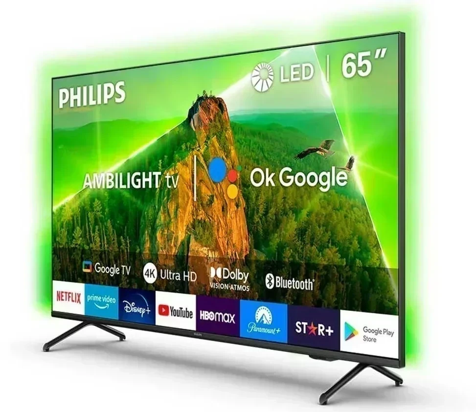 Smart Tv Philips 65" Ambilight C/Google Tv