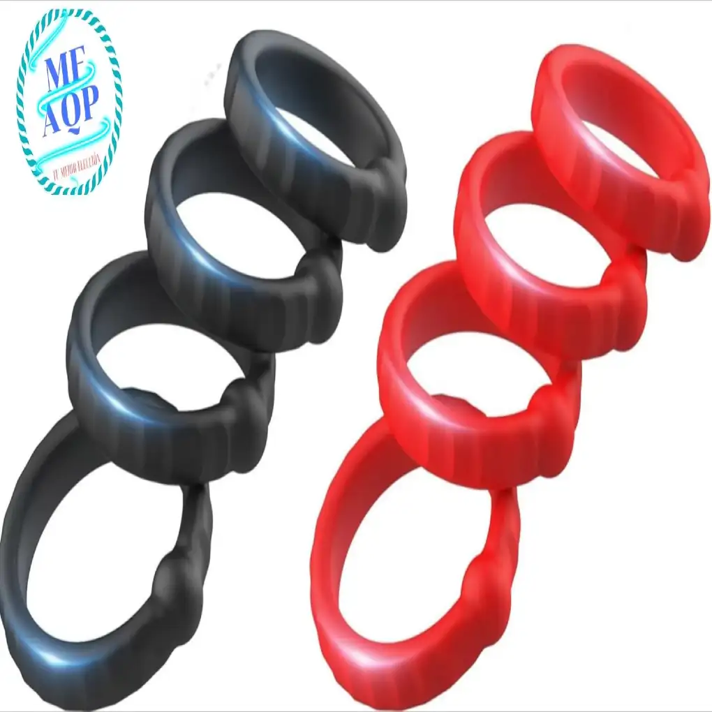 ANILLO PARA EL PENE CIRCULAR X 4 CON PERLAS