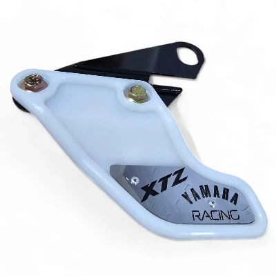 PL Xtz 125 / PL xtz 150 protector de cadena bajo blanco contra marcado acero
