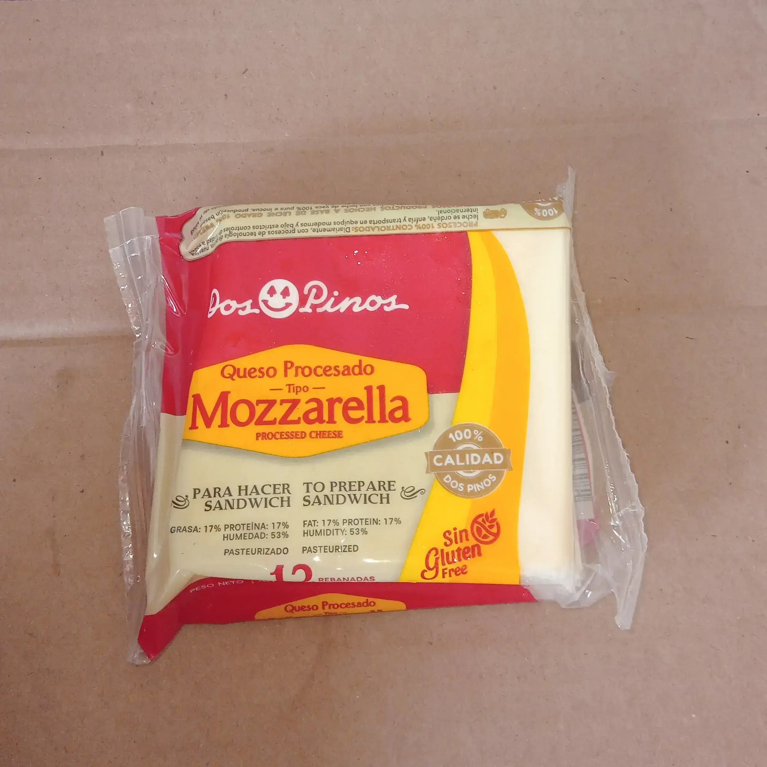 Queso procesado tipo mozzarella 192 g 
