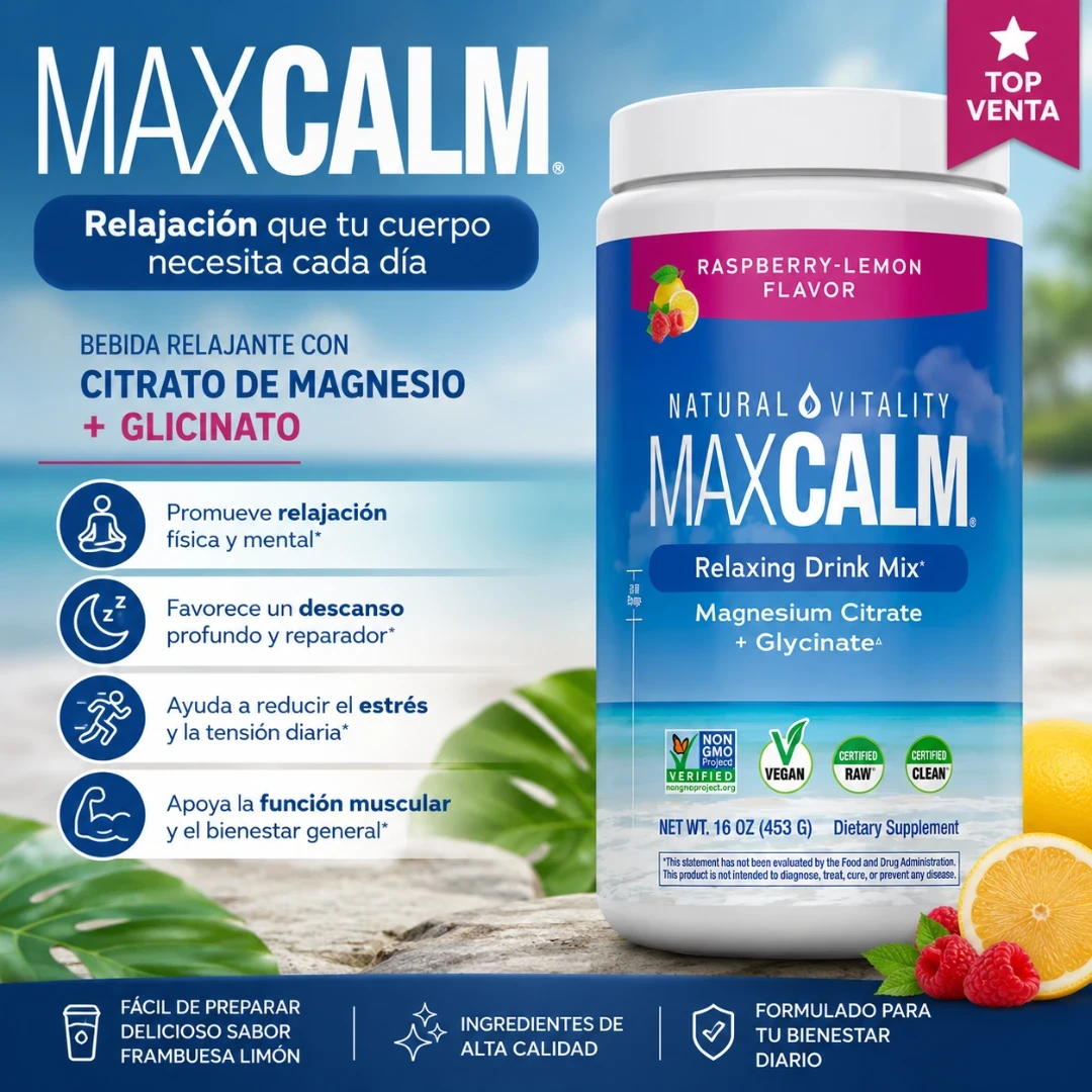 MAXCALM - Citrato y Glicinato de Magnesio 