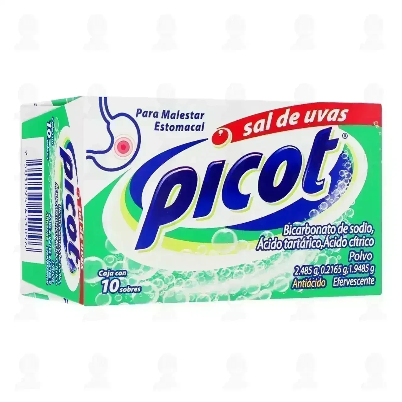 Picot Sal de Uvas, 10 Sobres.