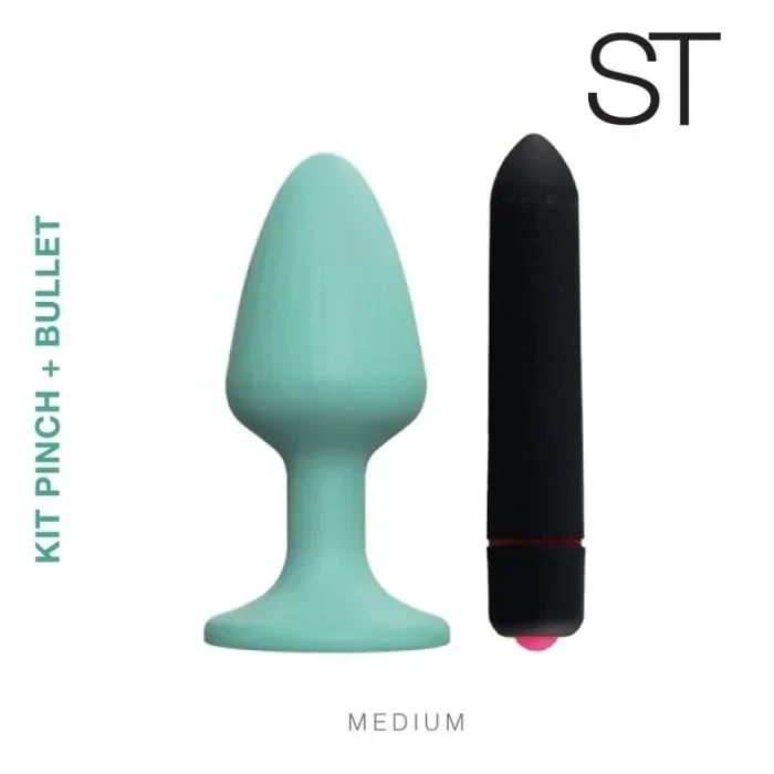 Plug anal KIT PINCH + VIBRO MEDIUM 