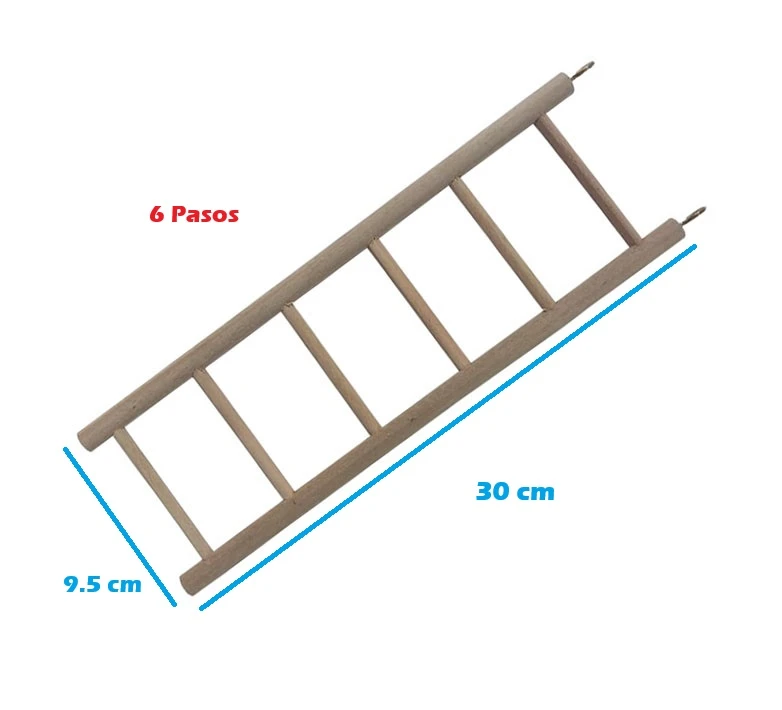 Escalera Madera 6 Pasos 30*9cm Eca-08 2