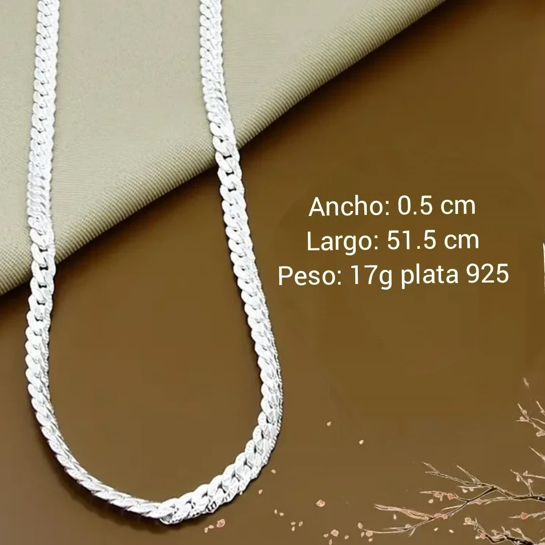 CADENA NIÑA LABRADA PLATA  3