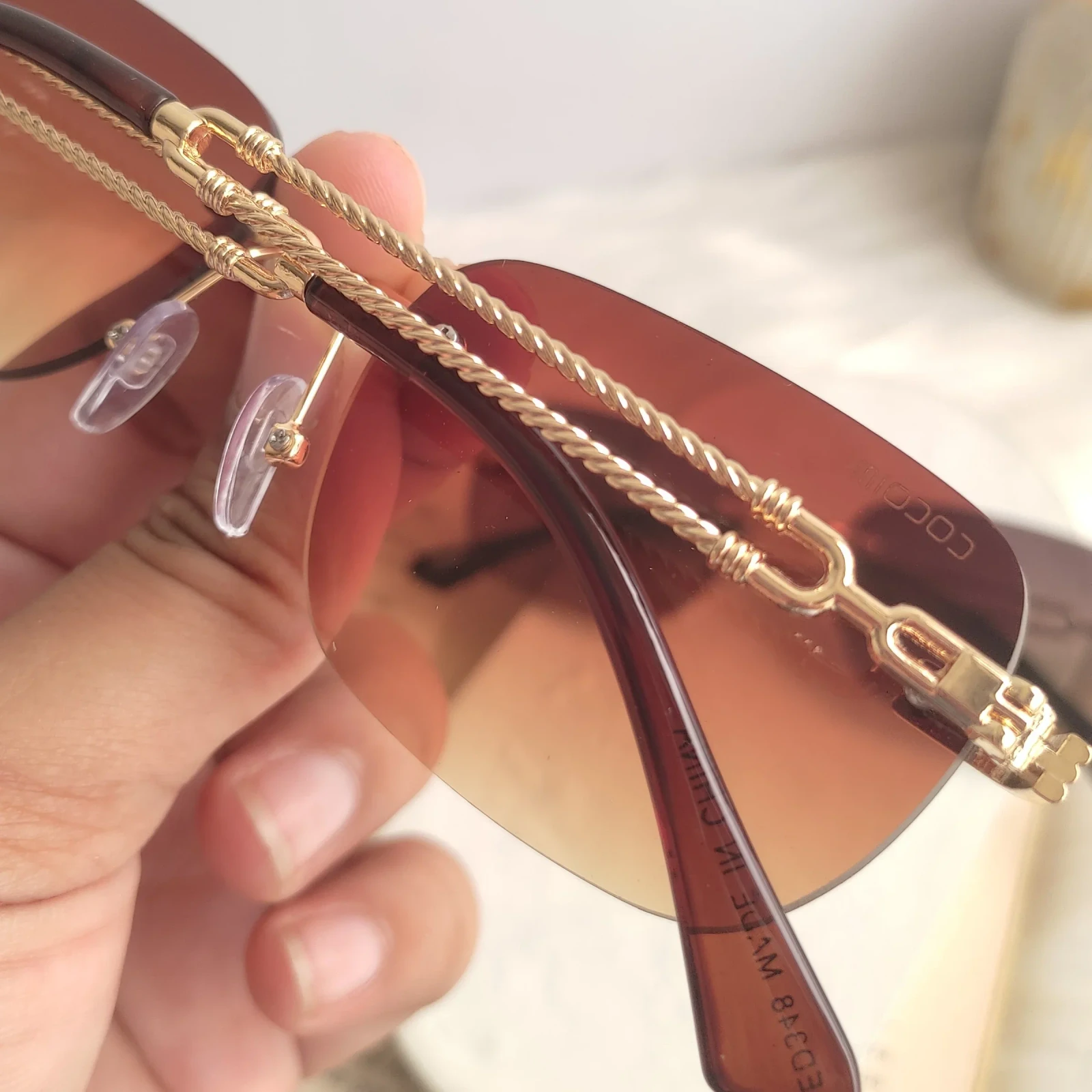 Gafas tipo cartier de lujo 3