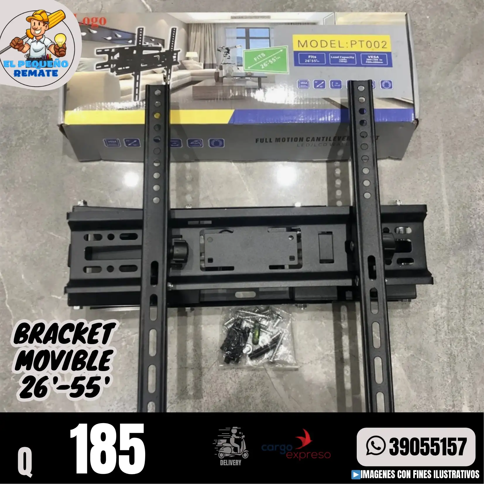 BRACKET MOVIBLE 26'-55' PT002 4