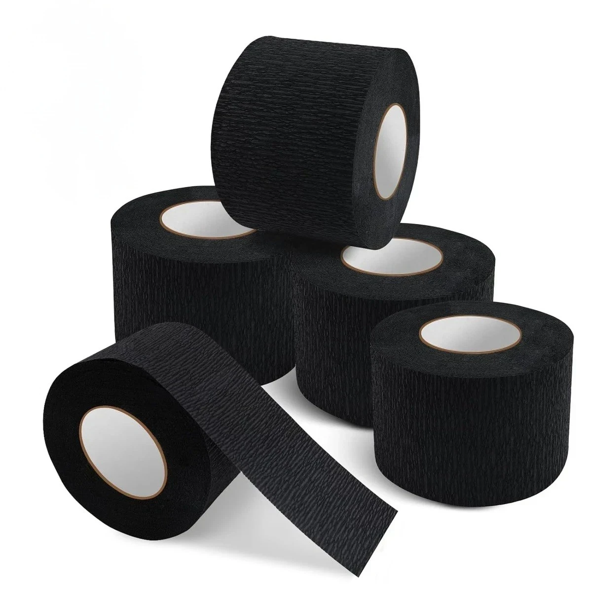 Paquete 5 Rollos Papel Cuellero para Barbería Negros 2