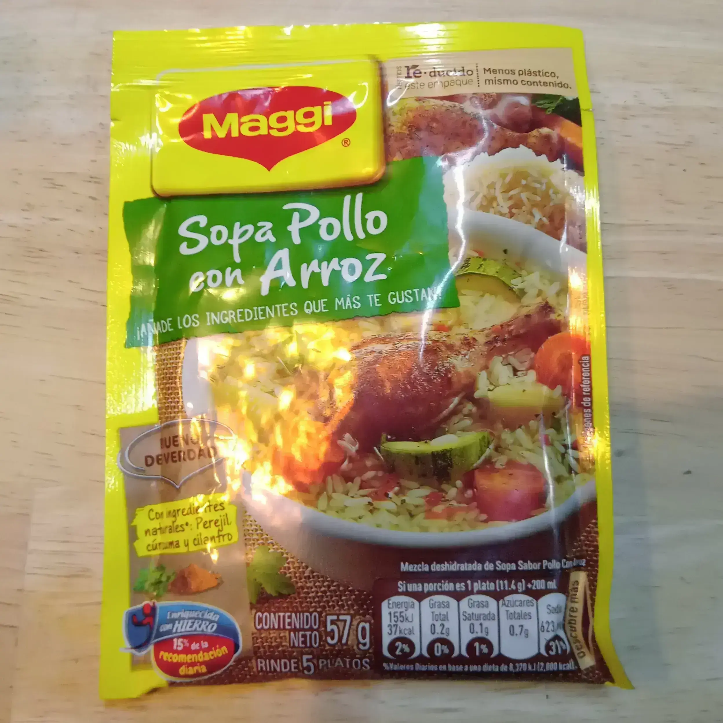 Maggi sopa pollo con arroz 57 g