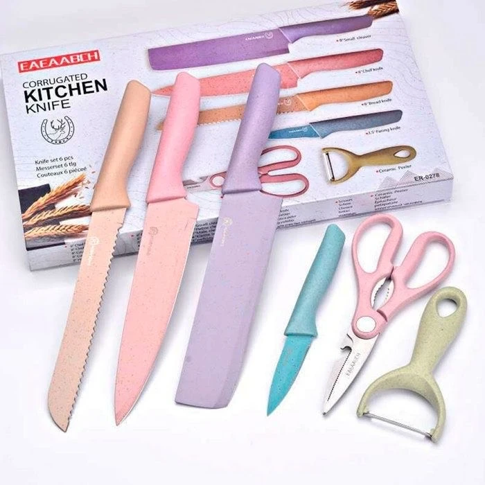 JUEGO DE CUCHILLOS DE COCINA CHEF 6 PIEZAS
