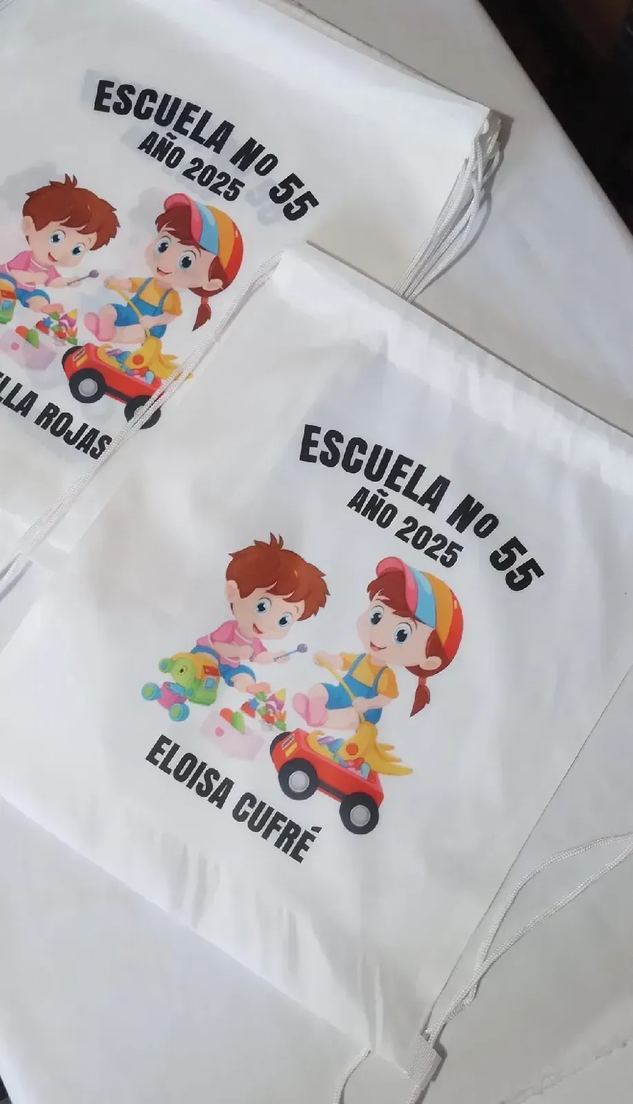 Mochila raso sublimada pack por 10 unidades 