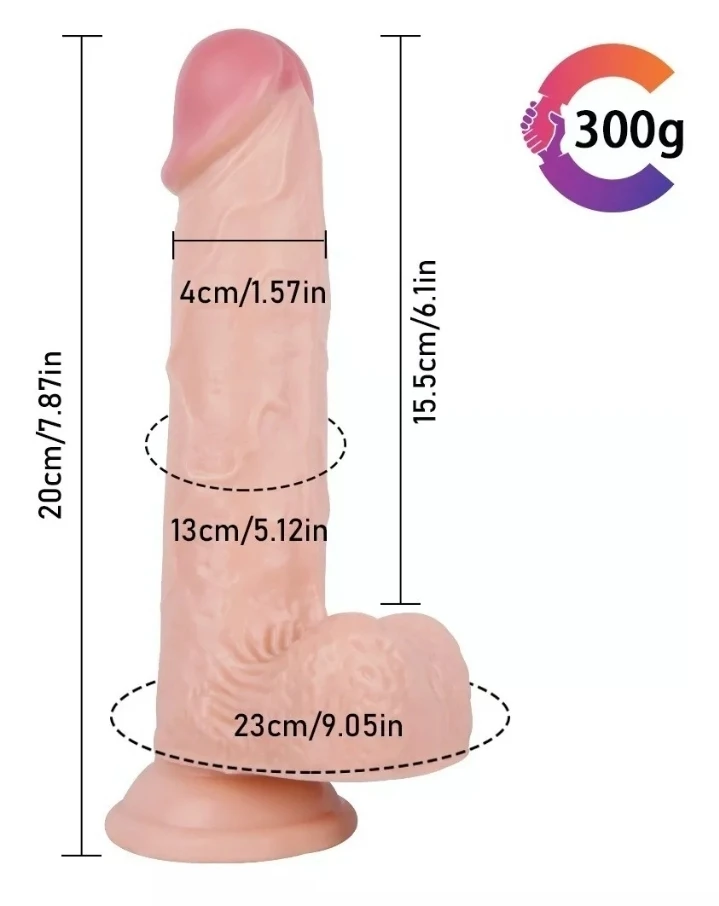 Dildo Realista 20 x 4 cms