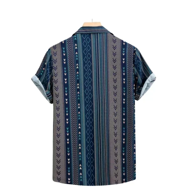 Camisa con estampado geométrico sin camiseta 2