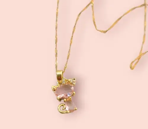 Cadena con pendiente "Gatita" 2