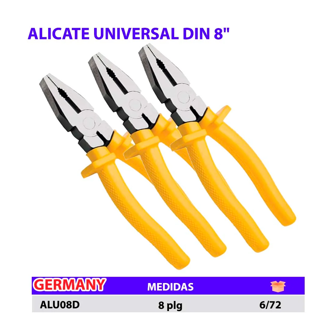 ALICATE UNIVERSAL DIN 8"