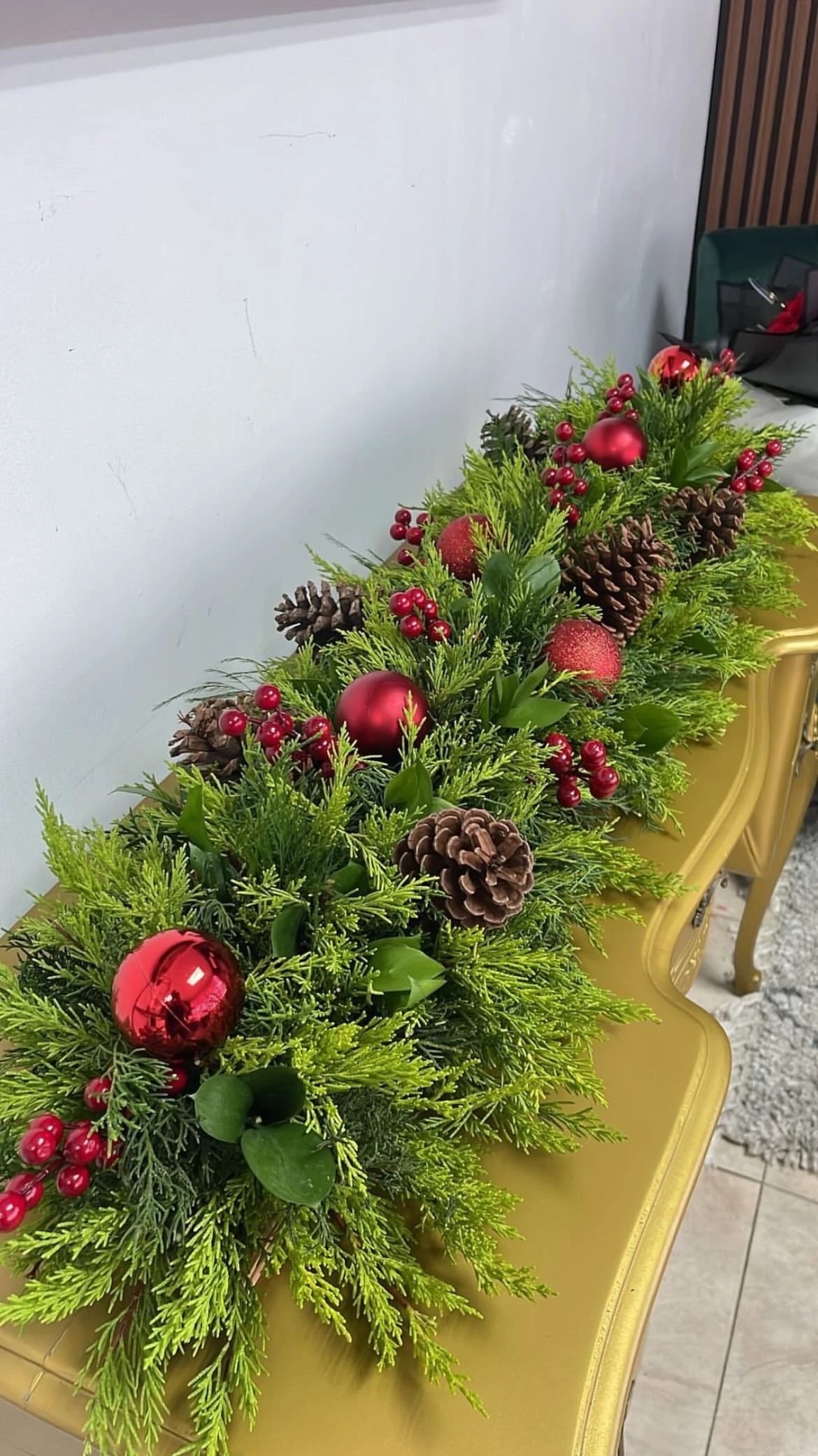 Centro de mesa navideño 