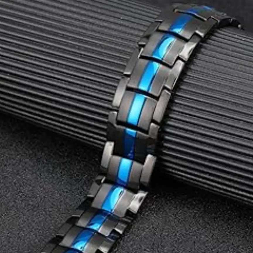 Pulsera Magnética de Acero Inoxidable y Acero de Titanio  4
